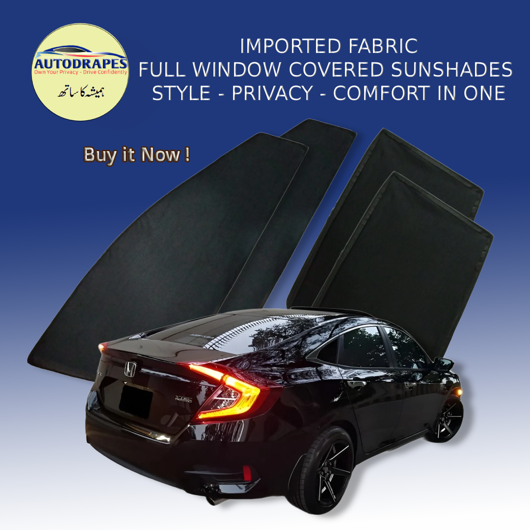 Full Windows Covered UV Protected Sunshades